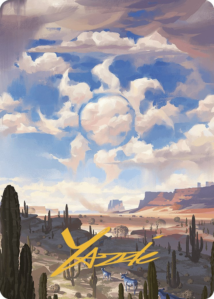Plains Art Card (Gold-Stamped Signature) [Outlaws of Thunder Junction Art Series] | Jomio and Rueliete's Cards and Comics