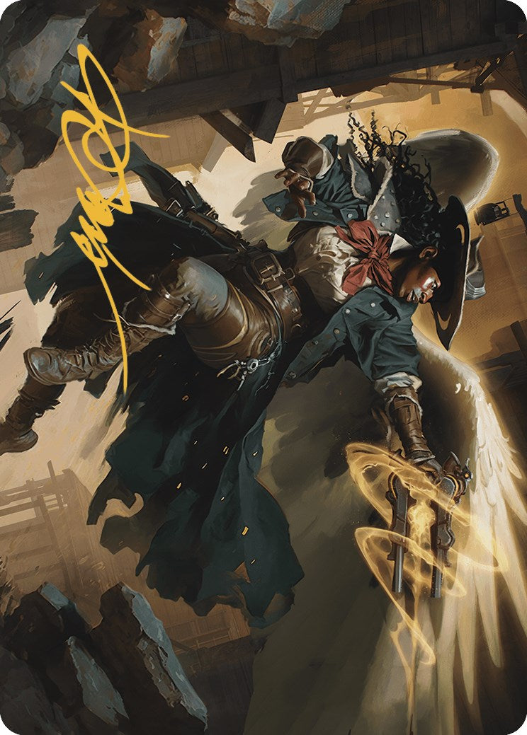 Archangel of Tithes Art Card (Gold-Stamped Signature) [Outlaws of Thunder Junction Art Series] | Jomio and Rueliete's Cards and Comics