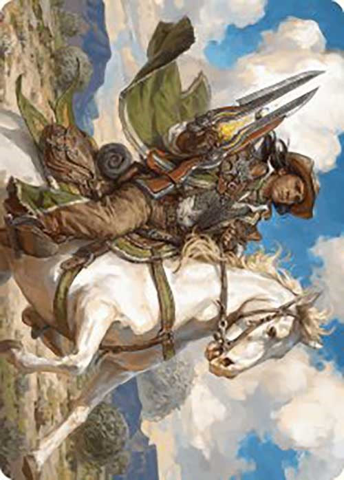 Wylie Duke, Atiin Hero Art Card [Outlaws of Thunder Junction Art Series] | Jomio and Rueliete's Cards and Comics