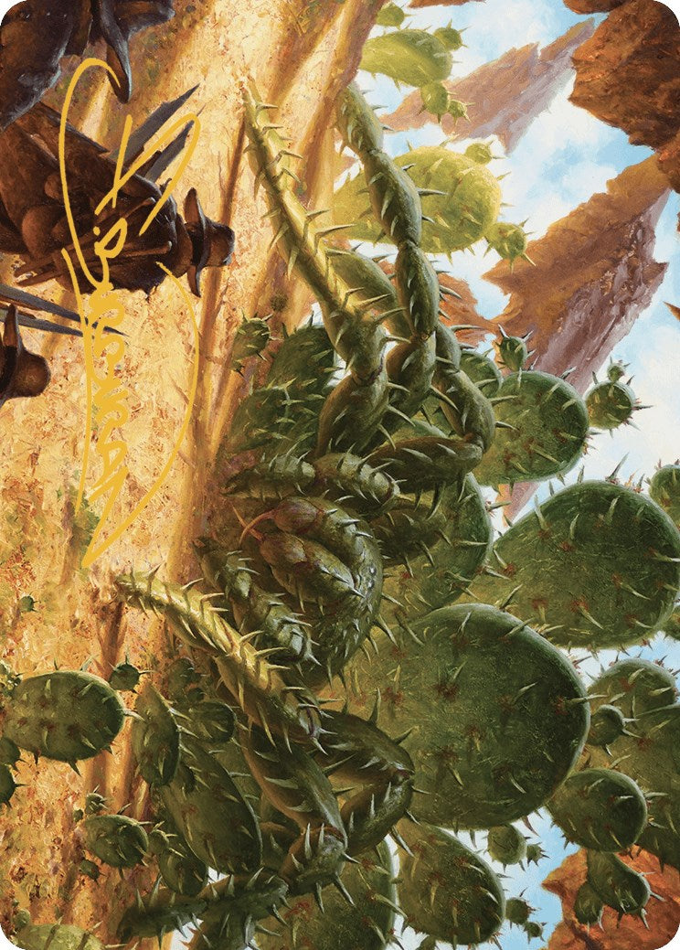 Cactarantula Art Card (Gold-Stamped Signature) [Outlaws of Thunder Junction Art Series] | Jomio and Rueliete's Cards and Comics