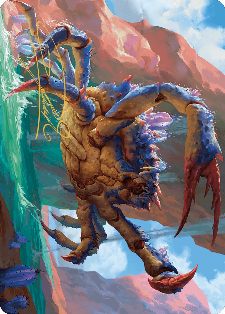 Canyon Crab Art Card (Gold-Stamped Signature) [Outlaws of Thunder Junction Art Series] | Jomio and Rueliete's Cards and Comics