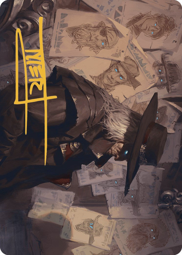 Lazav, Familiar Stranger Art Card (Gold-Stamped Signature) [Outlaws of Thunder Junction Art Series] | Jomio and Rueliete's Cards and Comics