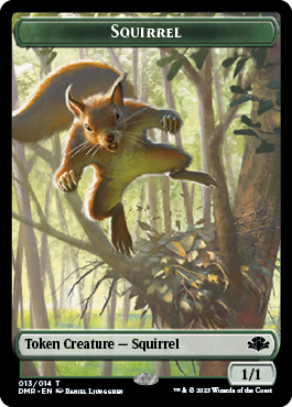 Zombie // Squirrel Double-Sided Token [Dominaria Remastered Tokens] | Jomio and Rueliete's Cards and Comics
