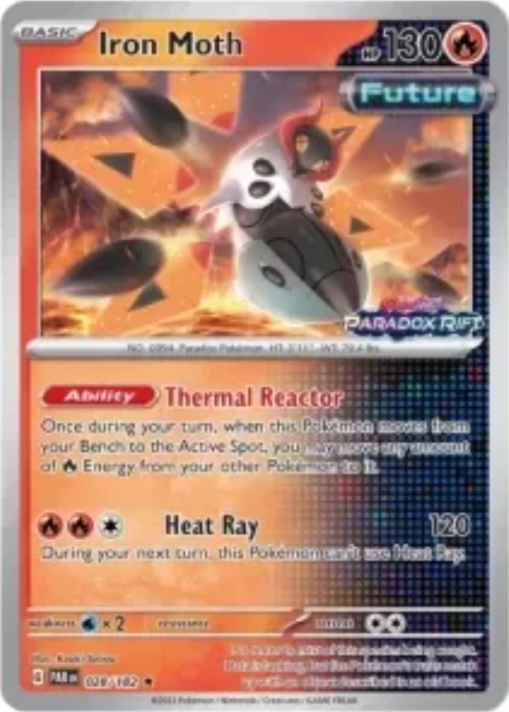 Iron Moth (028/182) (Stamped) [Scarlet & Violet: Paradox Rift] | Jomio and Rueliete's Cards and Comics