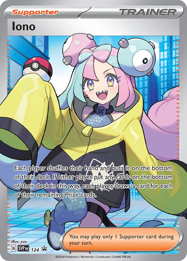 Iono (124) [Scarlet & Violet: Black Star Promos] | Jomio and Rueliete's Cards and Comics