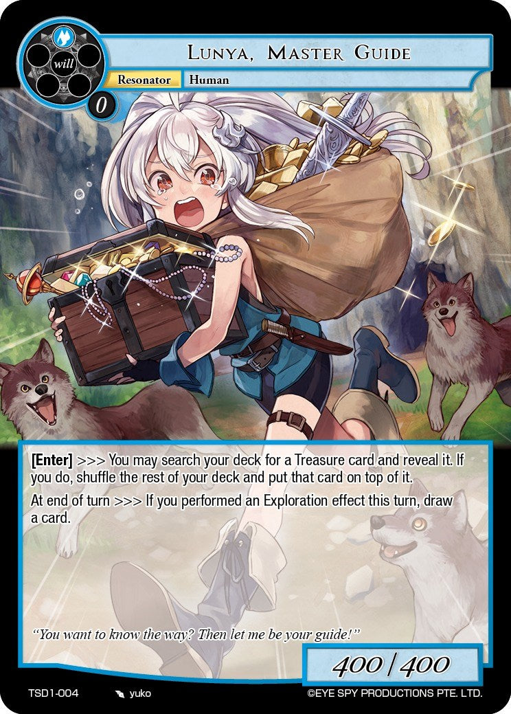 Lunya, Master Guide (TSD1-004) [Starter Deck: Trinity Cluster] | Jomio and Rueliete's Cards and Comics