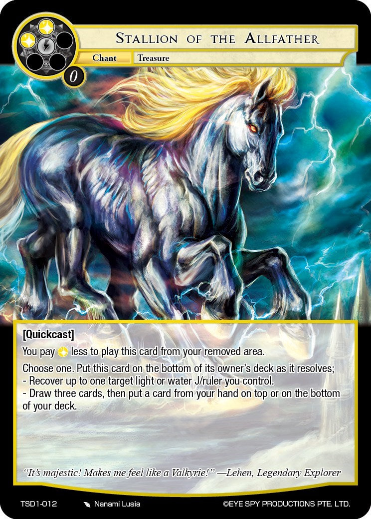 Stallion of the Allfather (TSD1-012) [Starter Deck: Trinity Cluster] | Jomio and Rueliete's Cards and Comics