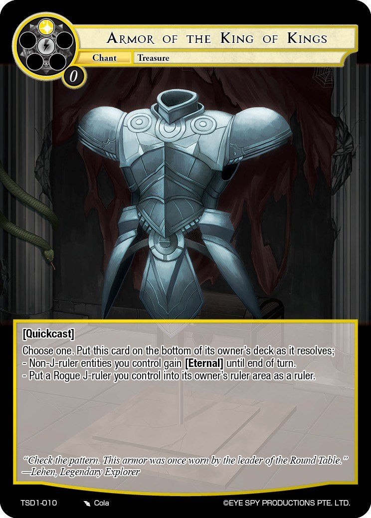 Armor of the King of Kings (TSD1-010) [Starter Deck: Trinity Cluster] | Jomio and Rueliete's Cards and Comics