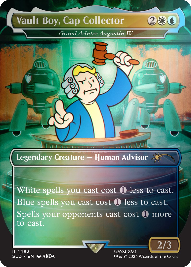 Vault Boy, Cap Collector - Grand Arbiter Augustin IV (Rainbow Foil) [Secret Lair Drop Series] | Jomio and Rueliete's Cards and Comics