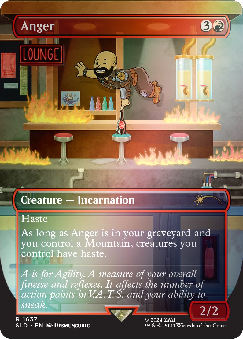 Anger (Rainbow Foil) [Secret Lair Drop Series] | Jomio and Rueliete's Cards and Comics