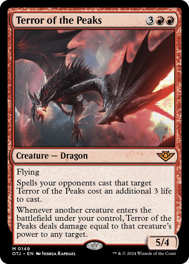 Terror of the Peaks (Promo Pack) [Outlaws of Thunder Junction Promos] | Jomio and Rueliete's Cards and Comics