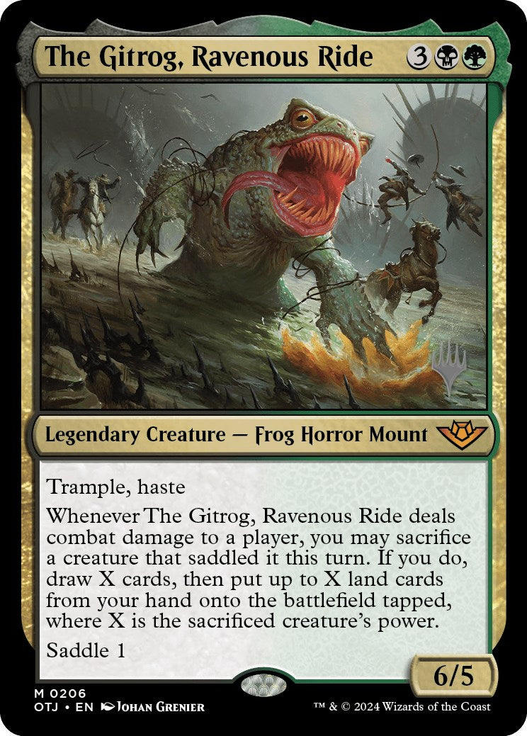The Gitrog, Ravenous Ride (Promo Pack) [Outlaws of Thunder Junction Promos] | Jomio and Rueliete's Cards and Comics