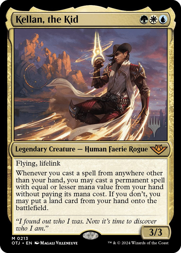 Kellan, the Kid (Promo Pack) [Outlaws of Thunder Junction Promos] | Jomio and Rueliete's Cards and Comics