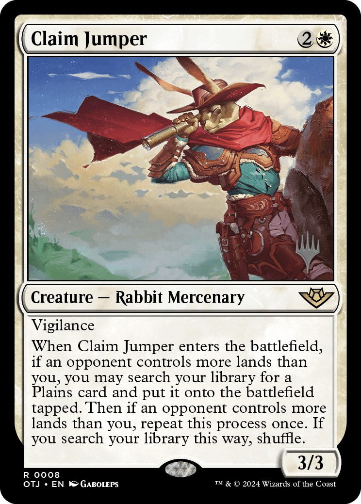 Claim Jumper (Promo Pack) [Outlaws of Thunder Junction Promos] | Jomio and Rueliete's Cards and Comics