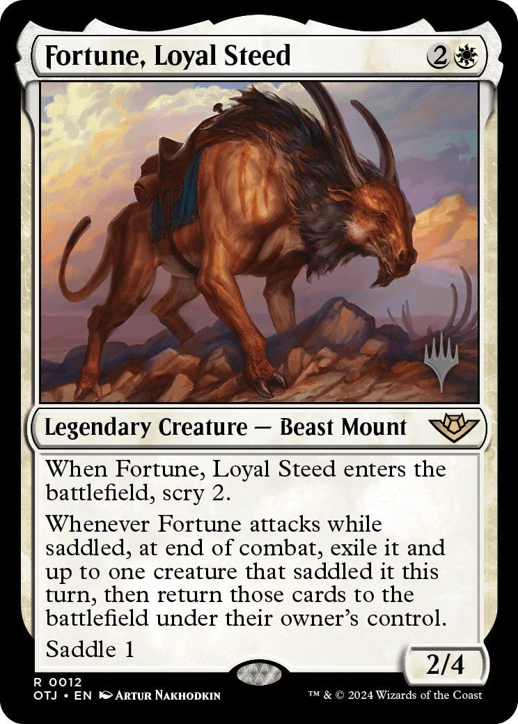 Fortune, Loyal Steed (Promo Pack) [Outlaws of Thunder Junction Promos] | Jomio and Rueliete's Cards and Comics