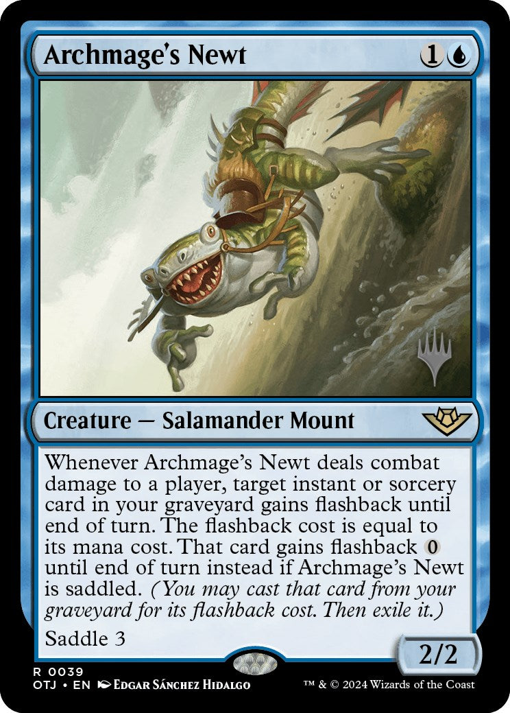 Archmage's Newt (Promo Pack) [Outlaws of Thunder Junction Promos] | Jomio and Rueliete's Cards and Comics
