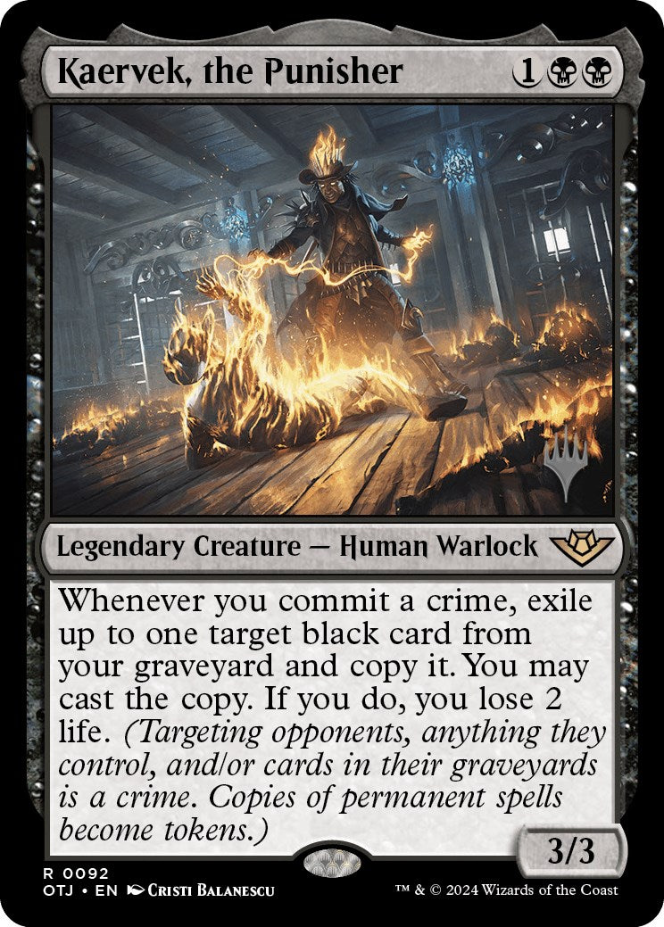 Kaervek, the Punisher (Promo Pack) [Outlaws of Thunder Junction Promos] | Jomio and Rueliete's Cards and Comics