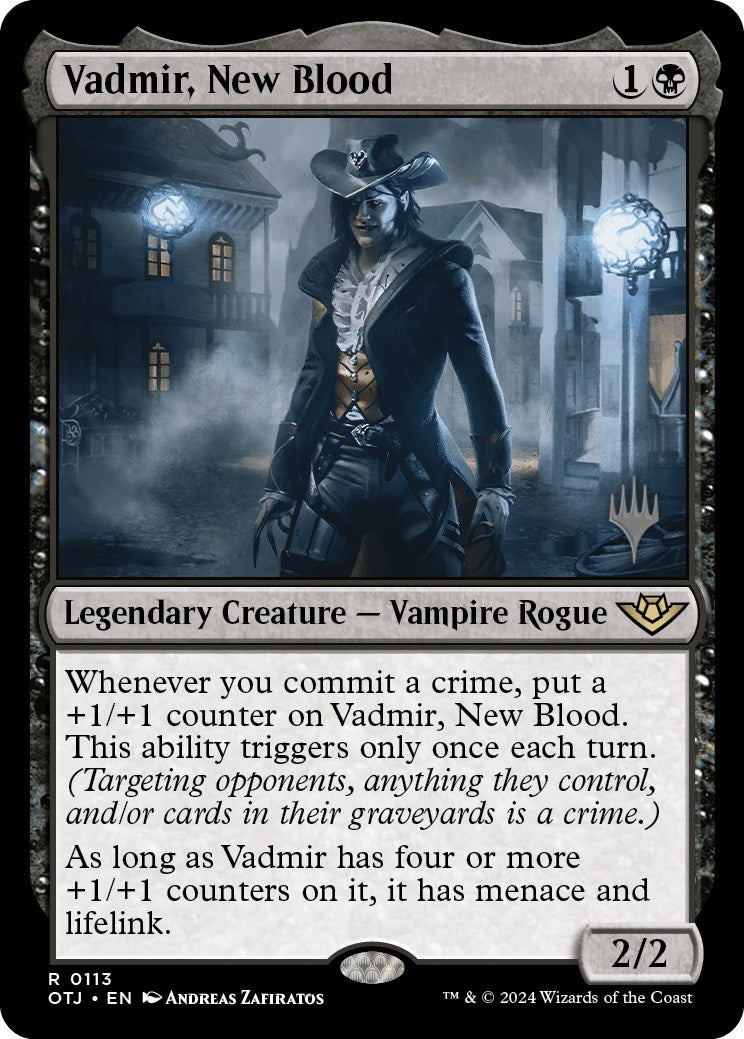 Vadmir, New Blood (Promo Pack) [Outlaws of Thunder Junction Promos] | Jomio and Rueliete's Cards and Comics