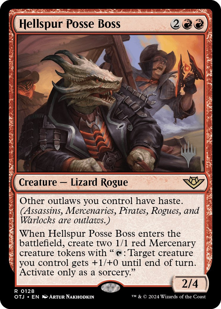 Hellspur Posse Boss (Promo Pack) [Outlaws of Thunder Junction Promos] | Jomio and Rueliete's Cards and Comics