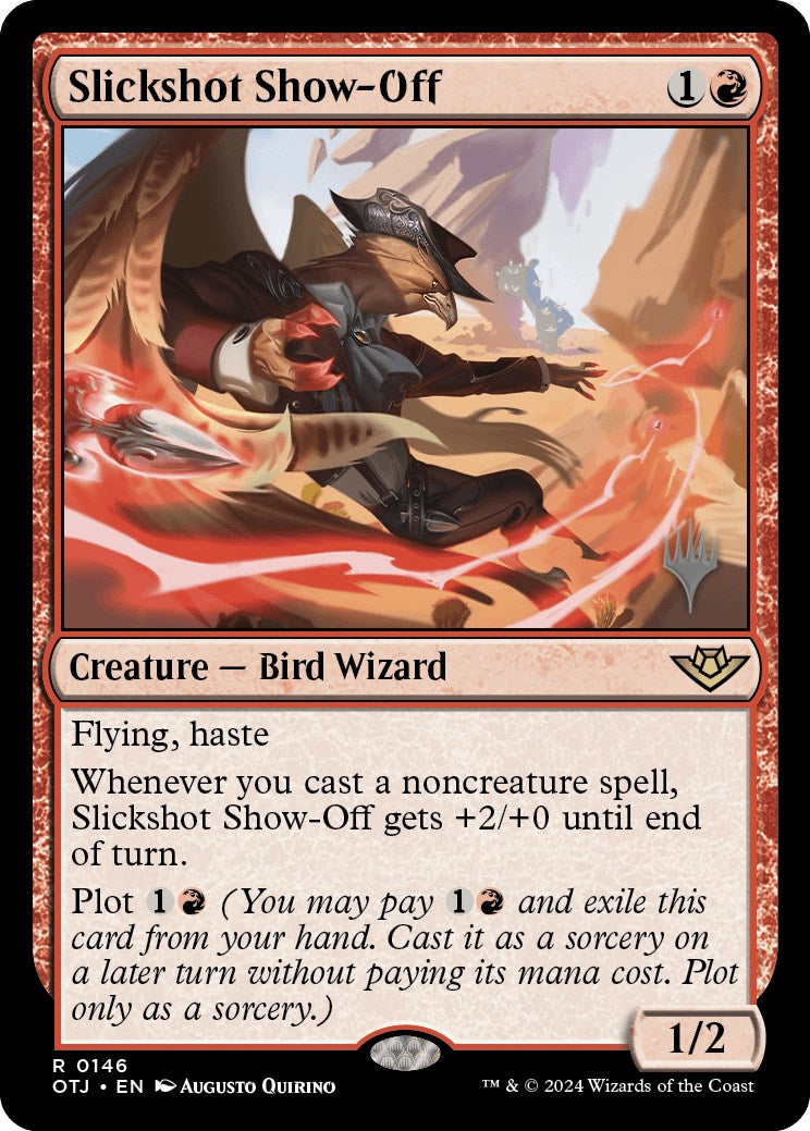 Slickshot Show-Off (Promo Pack) [Outlaws of Thunder Junction Promos] | Jomio and Rueliete's Cards and Comics