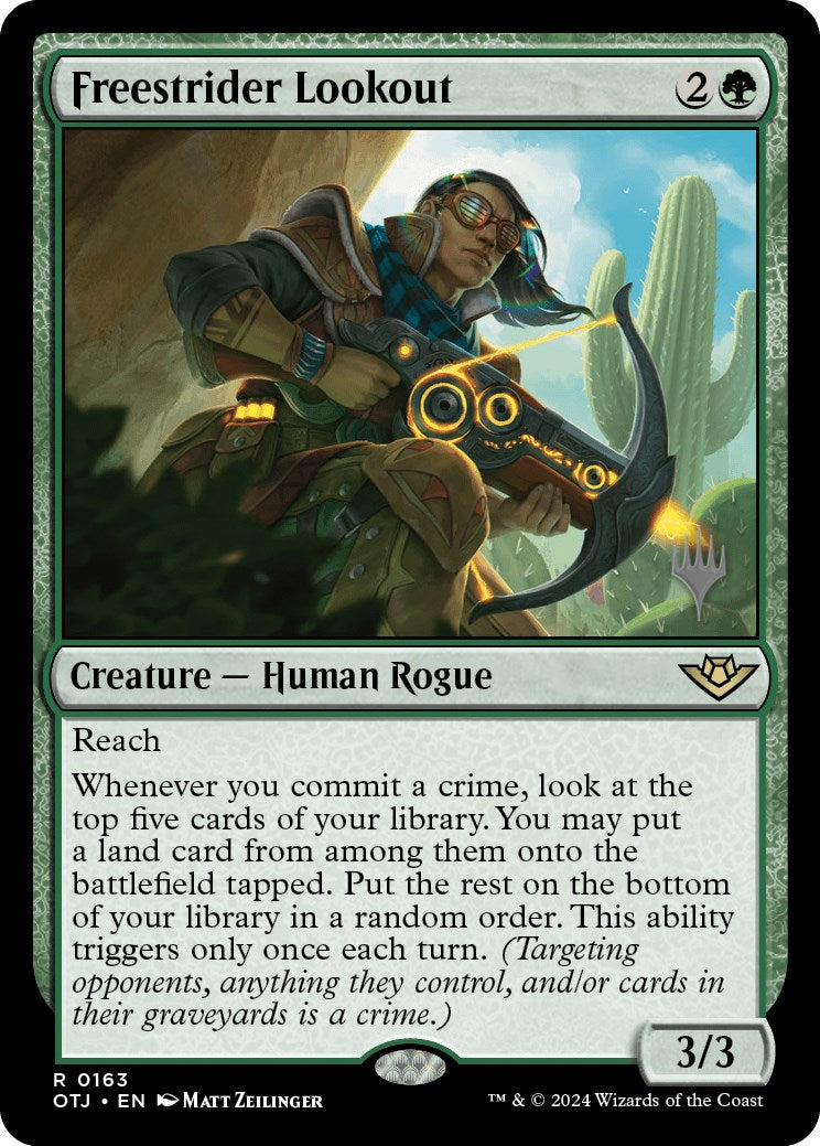 Freestrider Lookout (Promo Pack) [Outlaws of Thunder Junction Promos] | Jomio and Rueliete's Cards and Comics