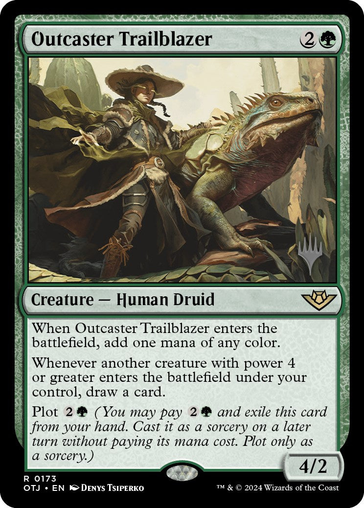 Outcaster Trailblazer (Promo Pack) [Outlaws of Thunder Junction Promos] | Jomio and Rueliete's Cards and Comics