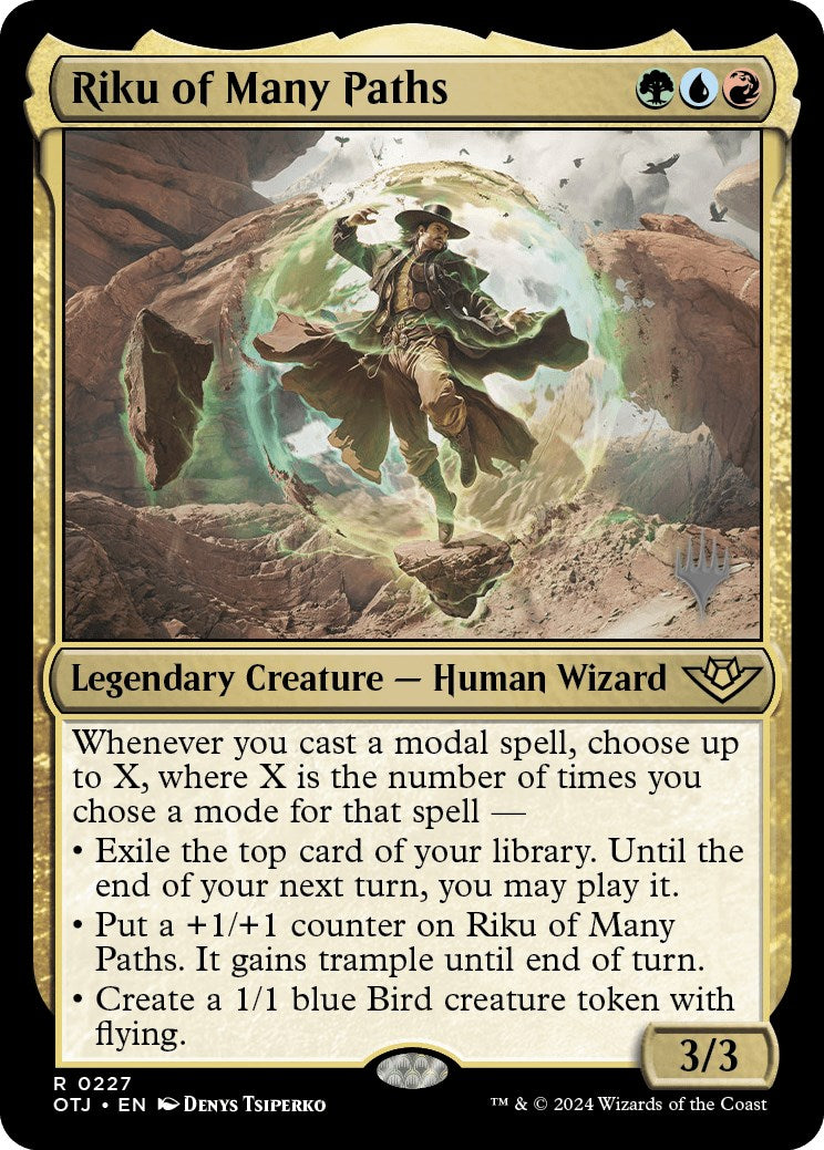 Riku of Many Paths (Promo Pack) [Outlaws of Thunder Junction Promos] | Jomio and Rueliete's Cards and Comics