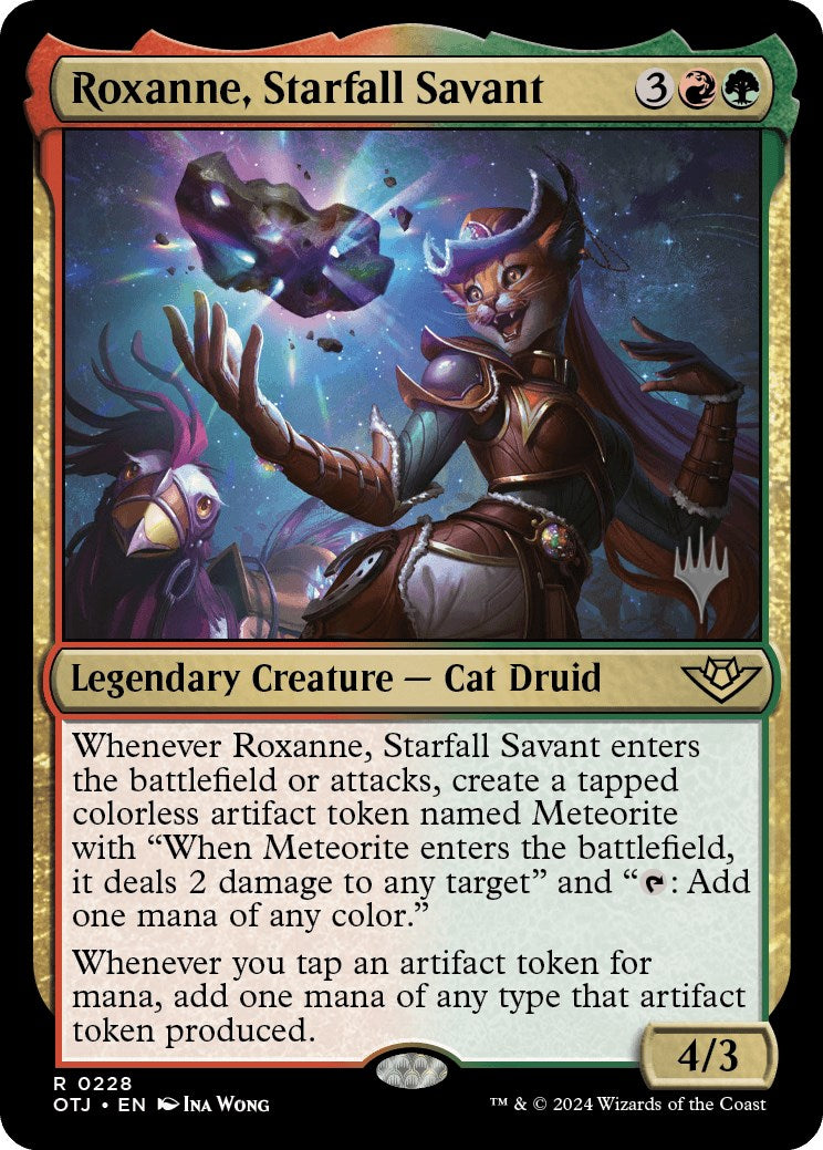 Roxanne, Starfall Savant (Promo Pack) [Outlaws of Thunder Junction Promos] | Jomio and Rueliete's Cards and Comics