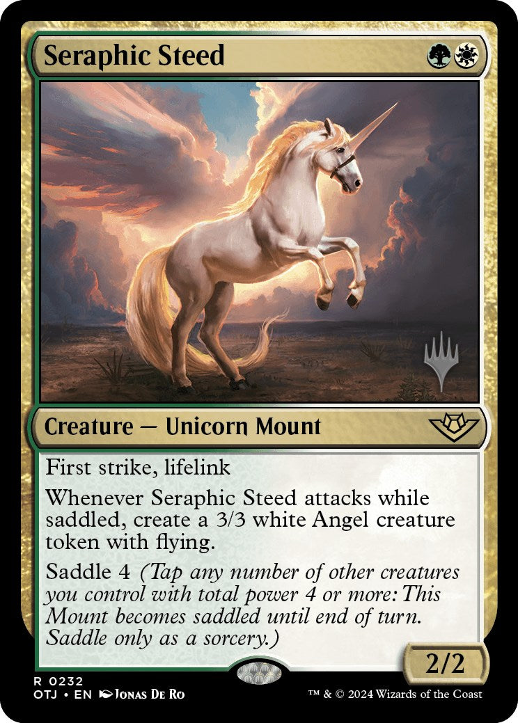 Seraphic Steed (Promo Pack) [Outlaws of Thunder Junction Promos] | Jomio and Rueliete's Cards and Comics