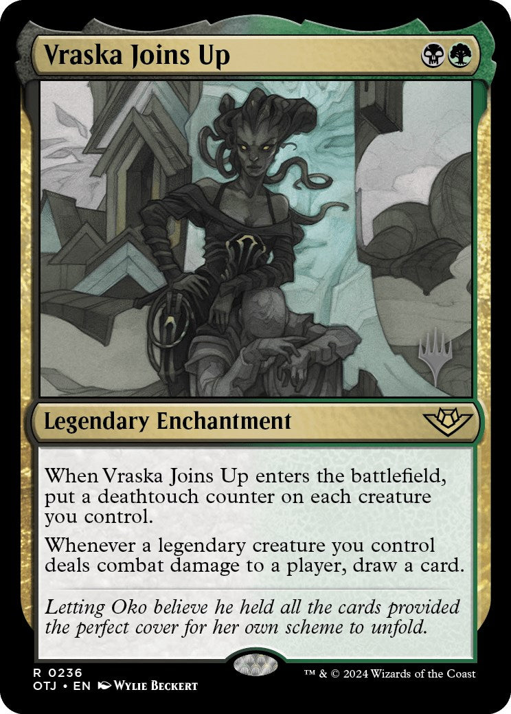 Vraska Joins Up (Promo Pack) [Outlaws of Thunder Junction Promos] | Jomio and Rueliete's Cards and Comics