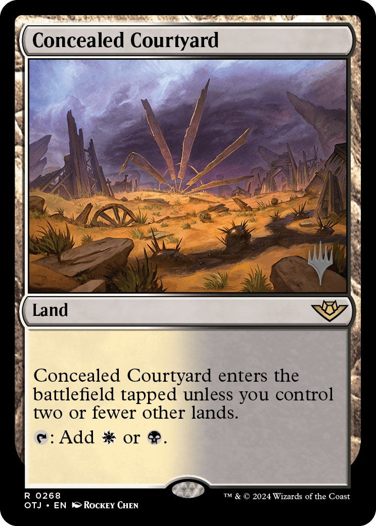 Concealed Courtyard (Promo Pack) [Outlaws of Thunder Junction Promos] | Jomio and Rueliete's Cards and Comics
