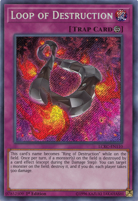 Loop of Destruction [LCKC-EN110] Secret Rare | Jomio and Rueliete's Cards and Comics