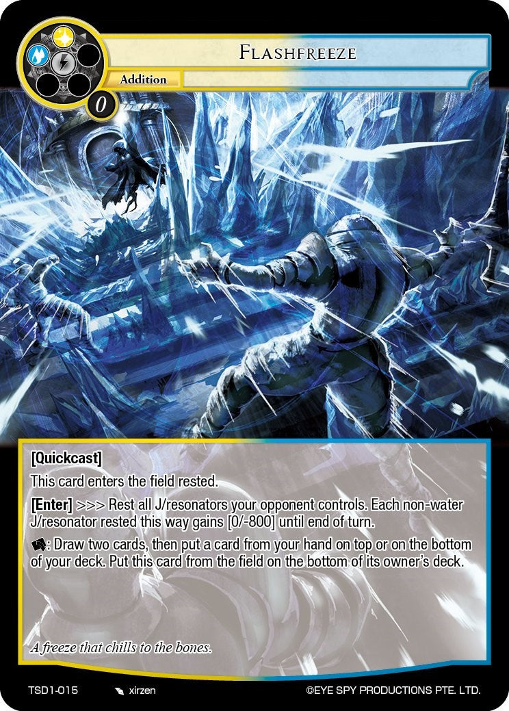 Flashfreeze (TSD1-015) [Starter Deck: Trinity Cluster] | Jomio and Rueliete's Cards and Comics