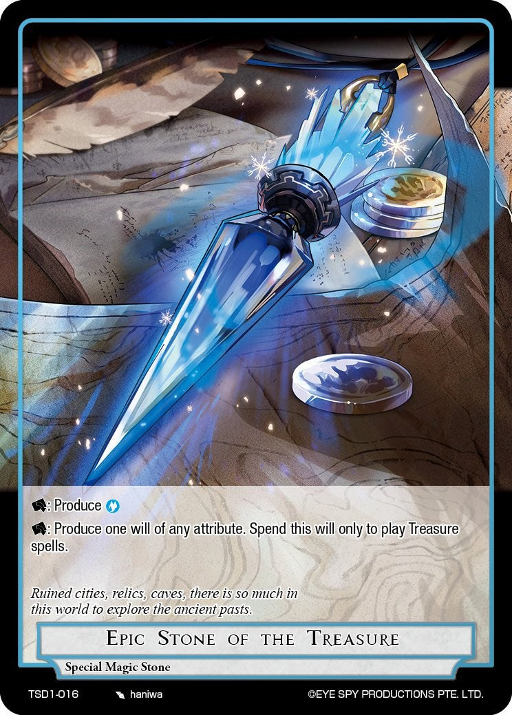 Epic Stone of the Treasure (TSD1-016) [Starter Deck: Trinity Cluster] | Jomio and Rueliete's Cards and Comics