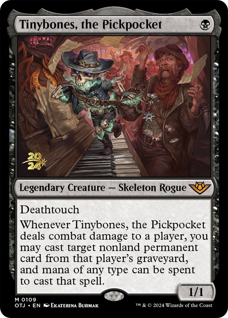Tinybones, the Pickpocket [Outlaws of Thunder Junction Prerelease Promos] | Jomio and Rueliete's Cards and Comics