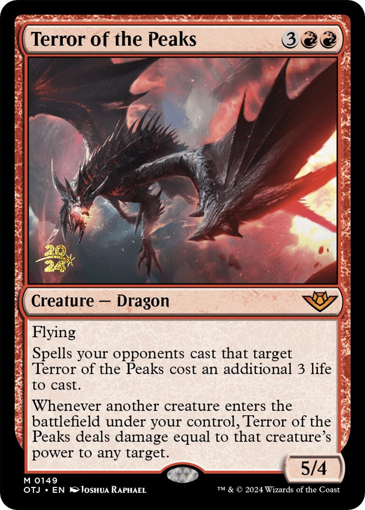 Terror of the Peaks (OTJ) [Outlaws of Thunder Junction Prerelease Promos] | Jomio and Rueliete's Cards and Comics