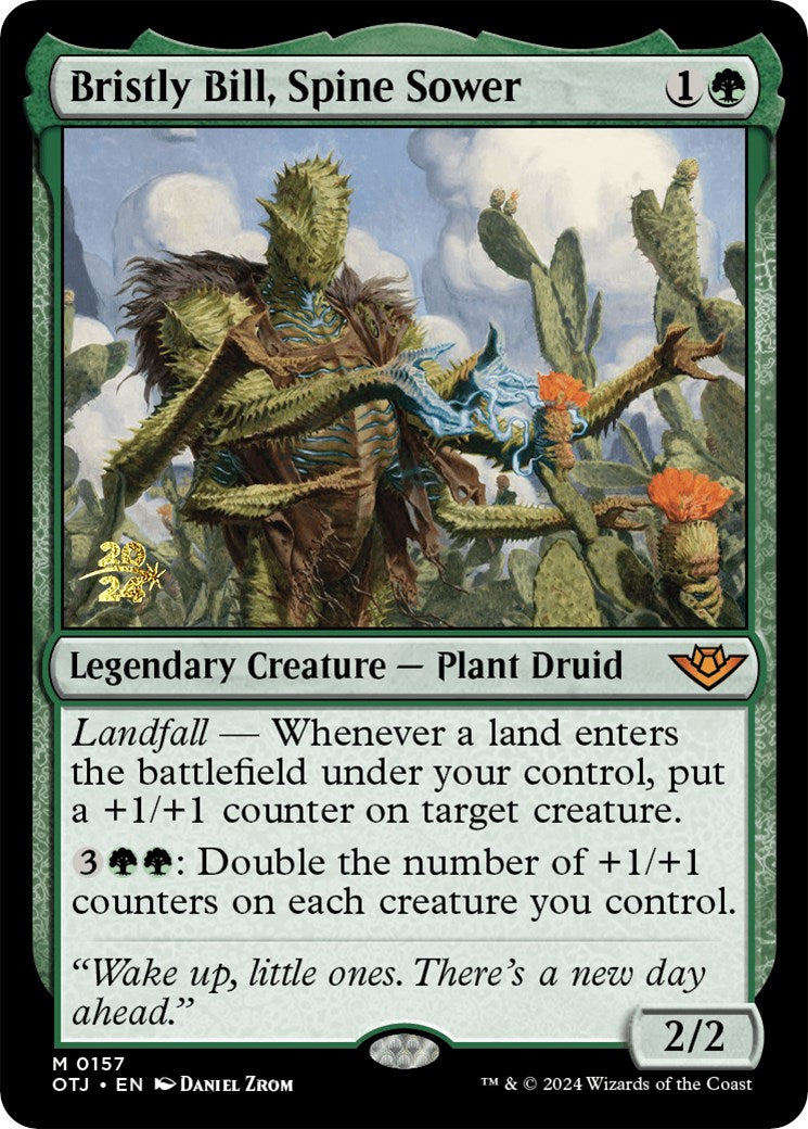 Bristly Bill, Spine Sower [Outlaws of Thunder Junction Prerelease Promos] | Jomio and Rueliete's Cards and Comics