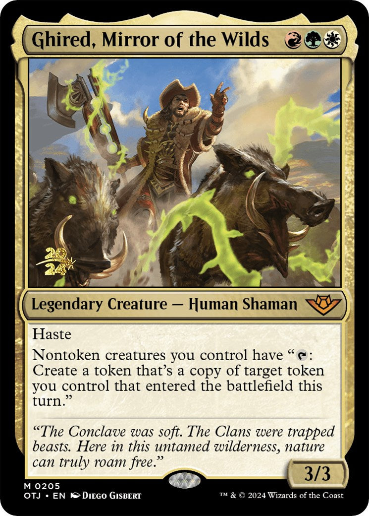 Ghired, Mirror of the Wilds [Outlaws of Thunder Junction Prerelease Promos] | Jomio and Rueliete's Cards and Comics