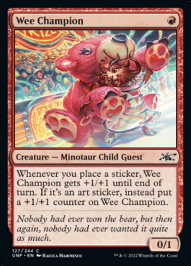 Wee Champion [Unfinity] | Jomio and Rueliete's Cards and Comics