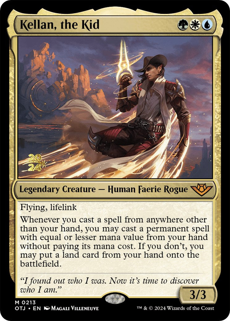 Kellan, the Kid [Outlaws of Thunder Junction Prerelease Promos] | Jomio and Rueliete's Cards and Comics