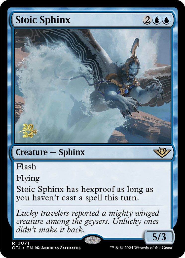 Stoic Sphinx [Outlaws of Thunder Junction Prerelease Promos] | Jomio and Rueliete's Cards and Comics