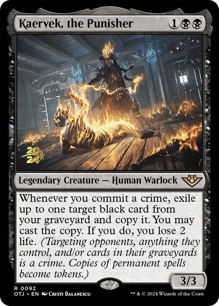 Kaervek, the Punisher [Outlaws of Thunder Junction Prerelease Promos] | Jomio and Rueliete's Cards and Comics