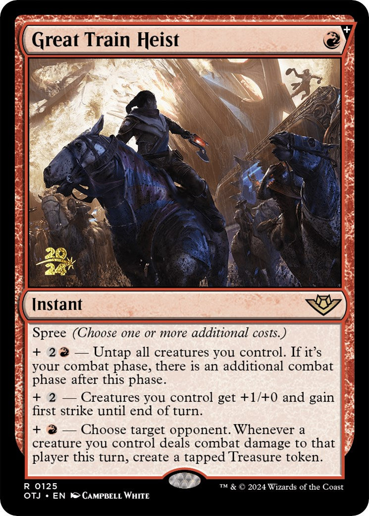Great Train Heist [Outlaws of Thunder Junction Prerelease Promos] | Jomio and Rueliete's Cards and Comics