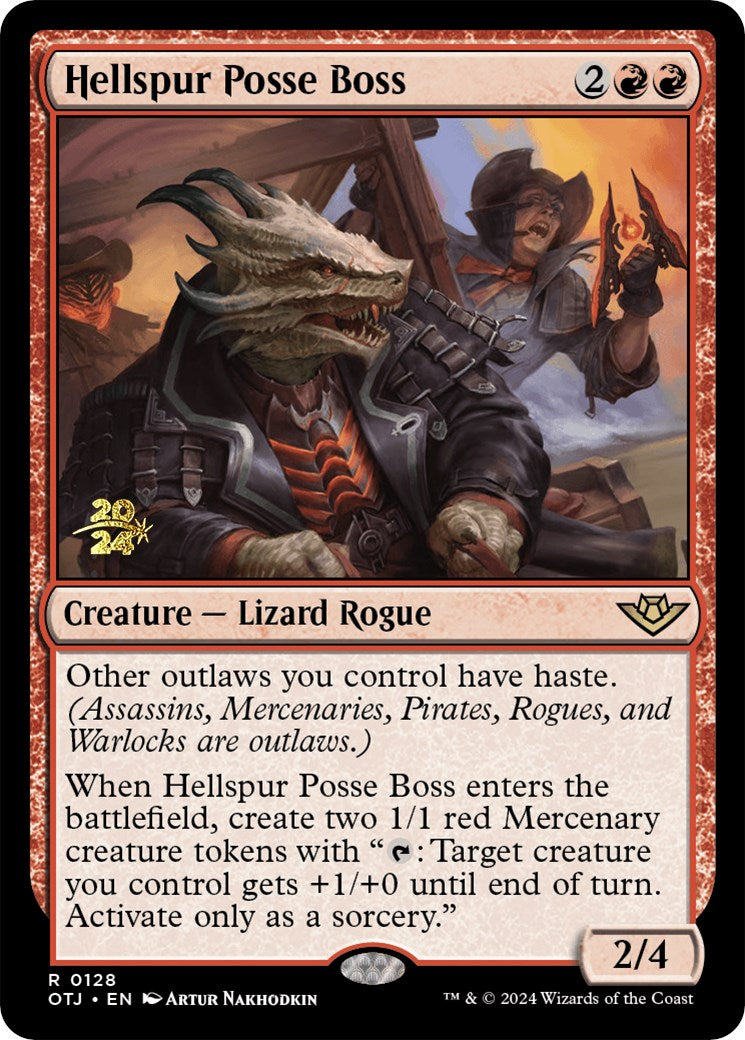 Hellspur Posse Boss [Outlaws of Thunder Junction Prerelease Promos] | Jomio and Rueliete's Cards and Comics