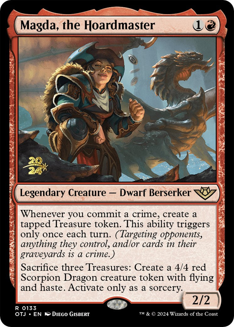 Magda, the Hoardmaster [Outlaws of Thunder Junction Prerelease Promos] | Jomio and Rueliete's Cards and Comics