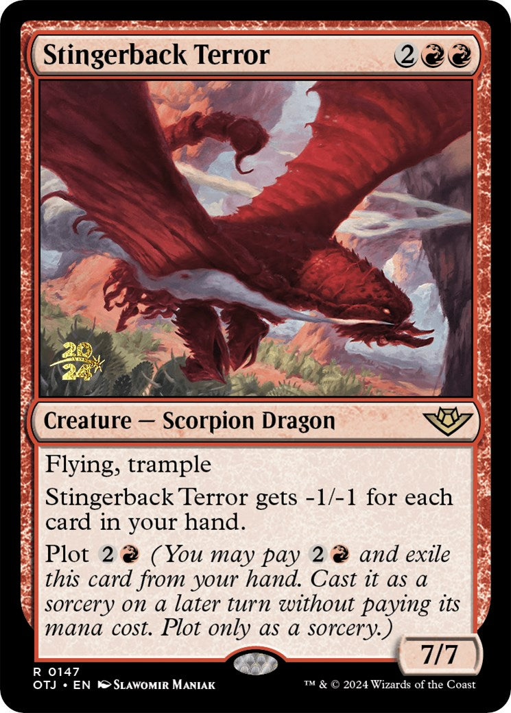 Stingerback Terror [Outlaws of Thunder Junction Prerelease Promos] | Jomio and Rueliete's Cards and Comics