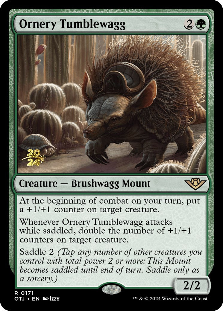 Ornery Tumblewagg [Outlaws of Thunder Junction Prerelease Promos] | Jomio and Rueliete's Cards and Comics