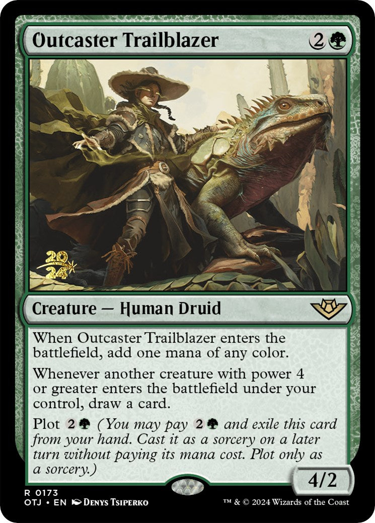 Outcaster Trailblazer [Outlaws of Thunder Junction Prerelease Promos] | Jomio and Rueliete's Cards and Comics
