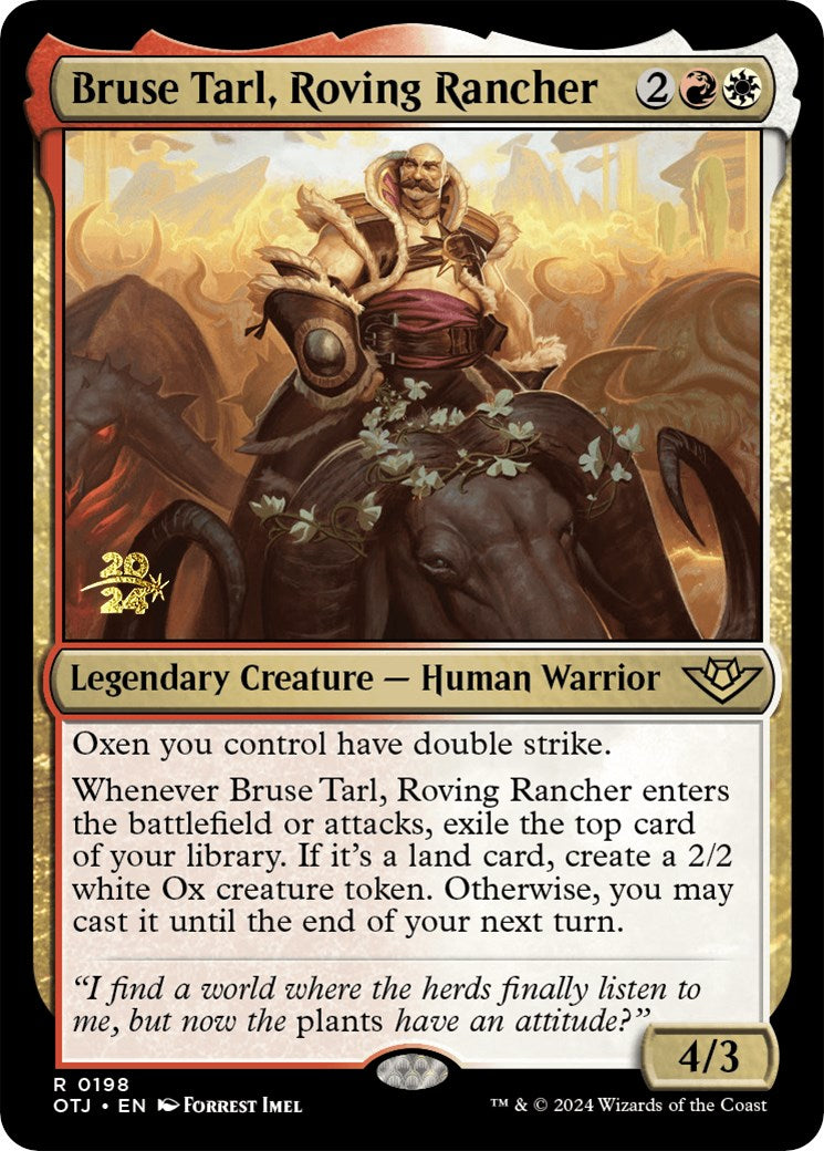 Bruse Tarl, Roving Rancher [Outlaws of Thunder Junction Prerelease Promos] | Jomio and Rueliete's Cards and Comics