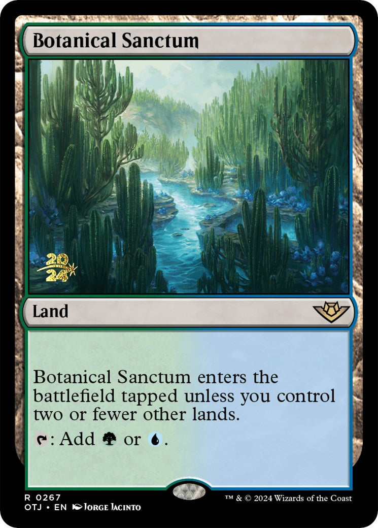 Botanical Sanctum (OTJ) [Outlaws of Thunder Junction Prerelease Promos] | Jomio and Rueliete's Cards and Comics